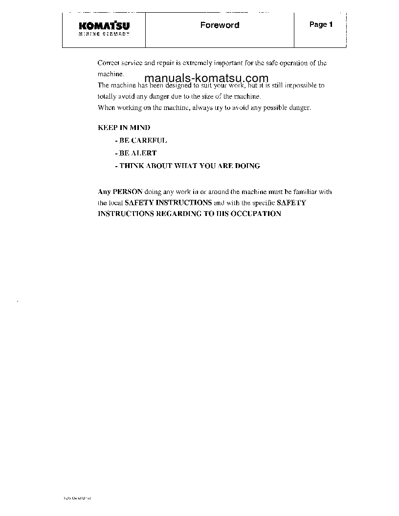 Protected: PC3000-1(DEU) S/N 06174 Shop (repair) manual (English)