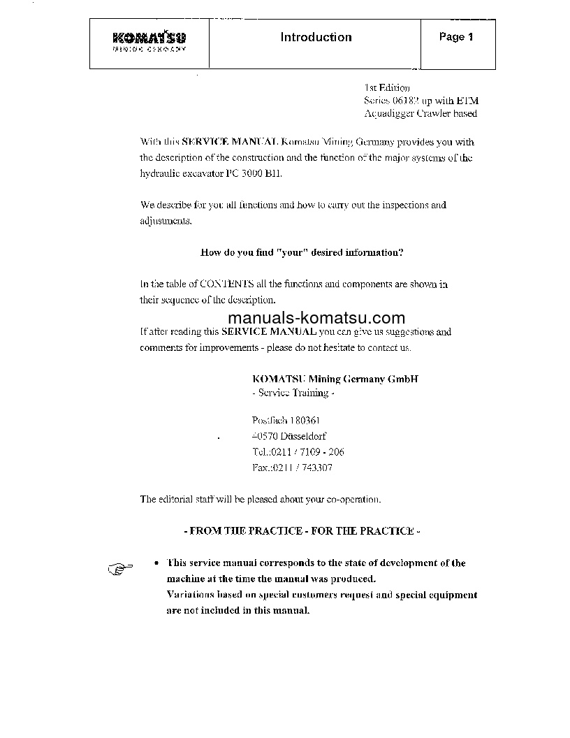 Protected: PC3000-1(DEU) S/N 06182 Shop (repair) manual (English)