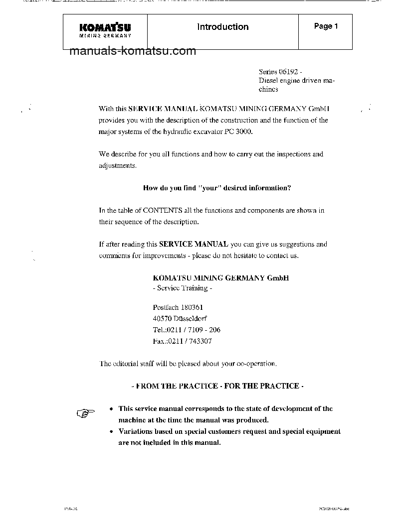 Protected: PC3000-1(DEU) S/N 06199 Shop (repair) manual (English)