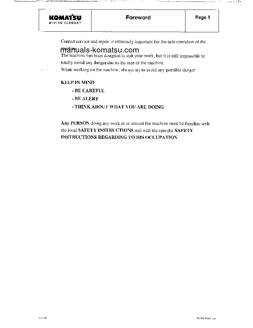 Protected: PC3000-1(DEU) S/N 06199 Shop (repair) manual (English)