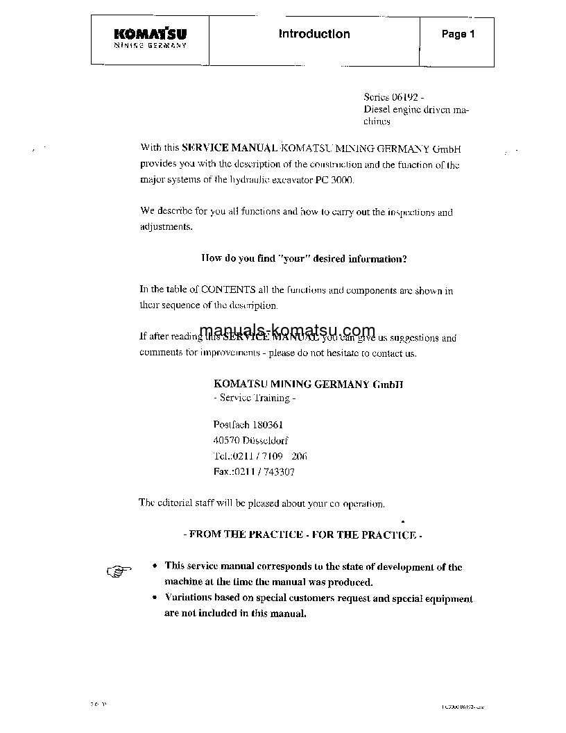 Protected: PC3000-1(DEU)-AQUA DIGGER S/N 06202 Shop (repair) manual (English)