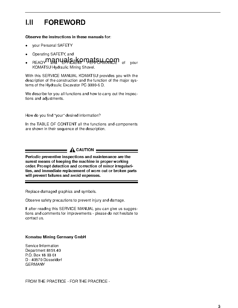 Protected: PC3000-6(DEU) S/N 06237 Shop (repair) manual (English)