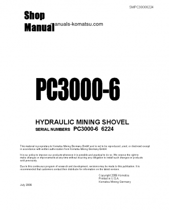PC3000-6(DEU) S/N 06224 Shop (repair) manual (English)