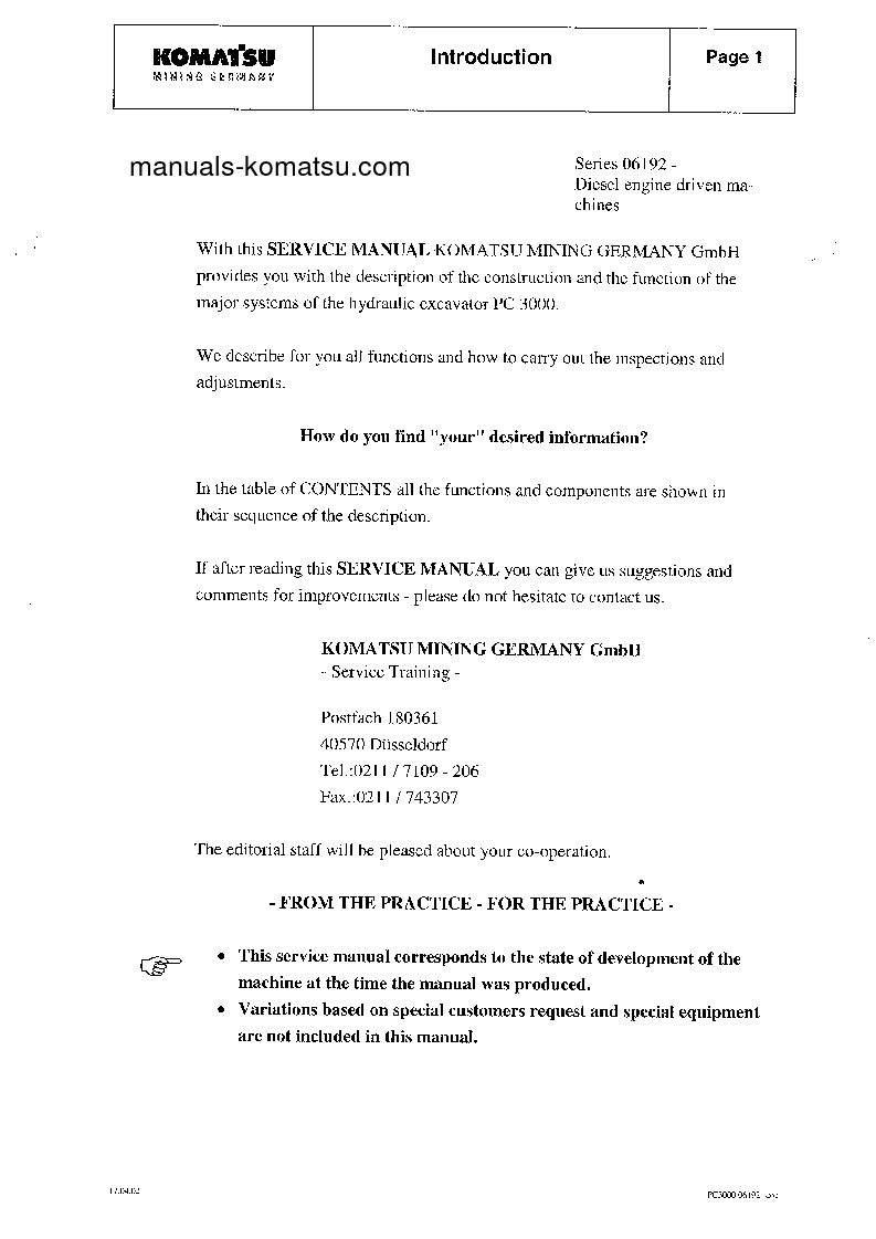 Protected: PC3000-1(DEU) S/N 06225 Shop (repair) manual (English)