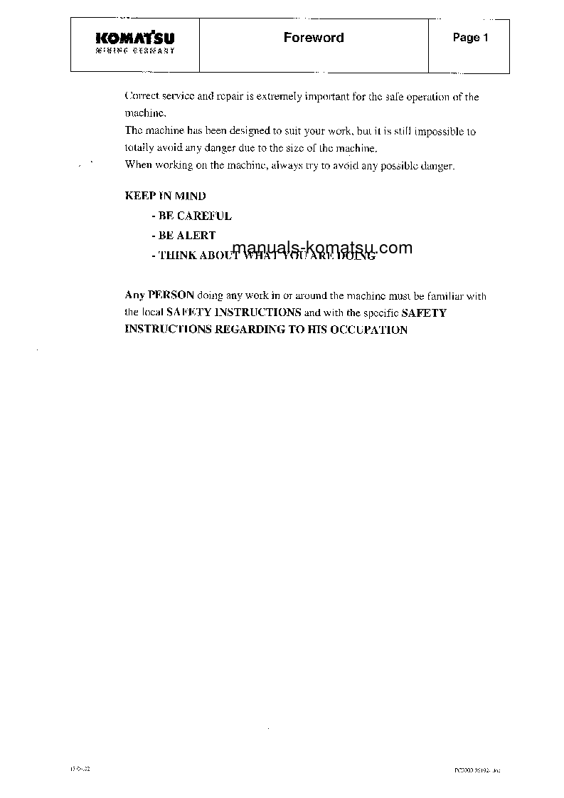 Protected: PC3000-1(DEU) S/N 06225 Shop (repair) manual (English)