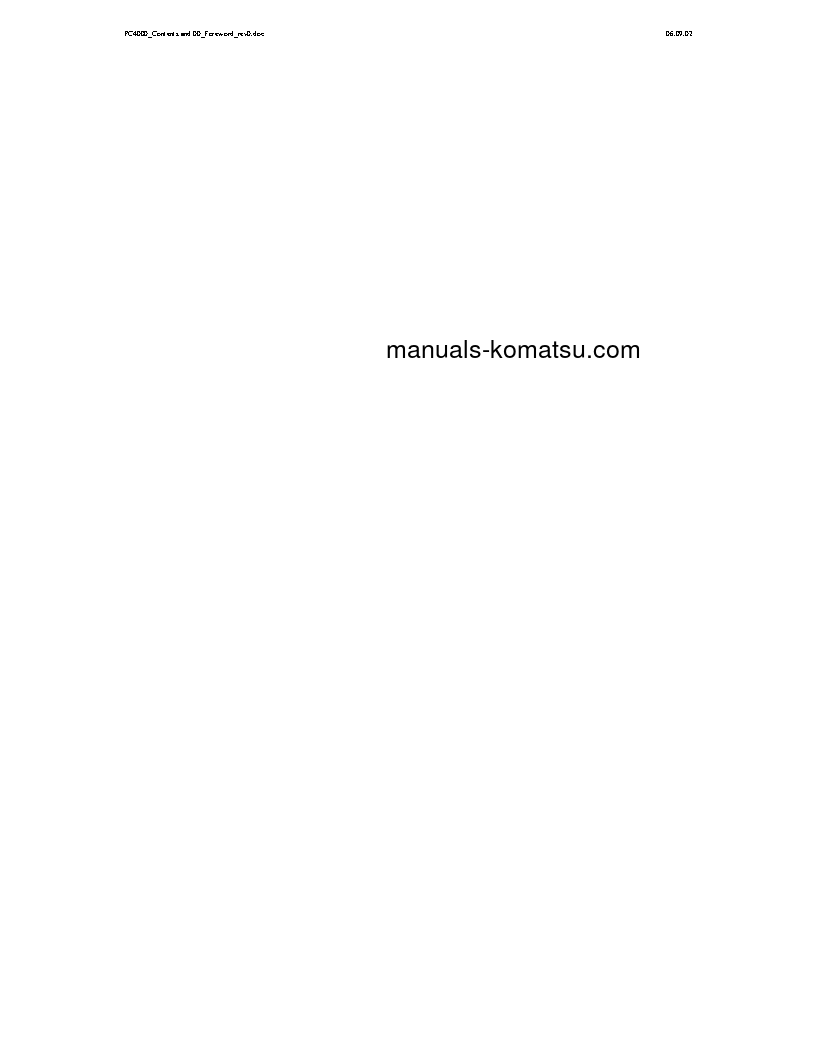 PC4000-6(DEU) S/N 08155 Shop (repair) manual (English)