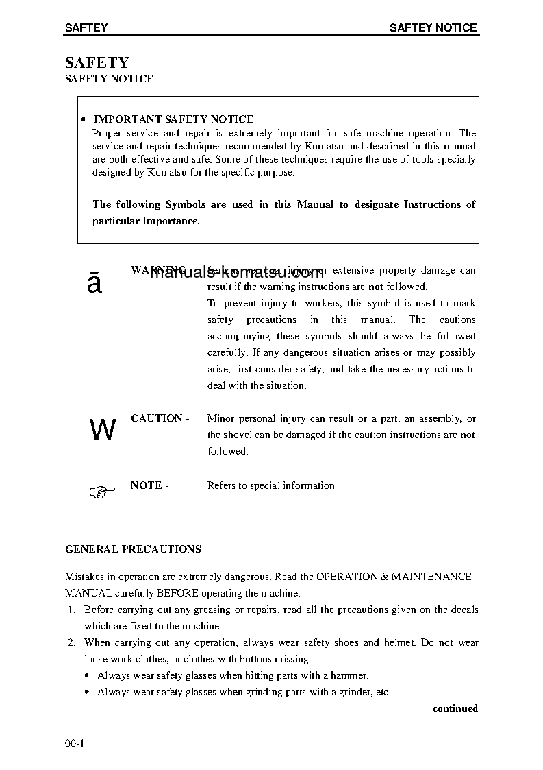 Protected: PC4000-6(DEU) S/N 08170 Shop (repair) manual (English)