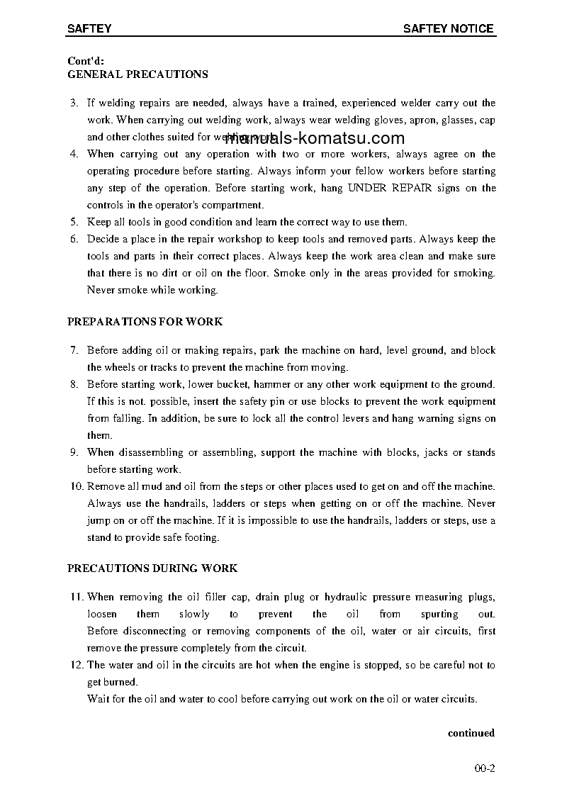 Protected: PC4000-6(DEU) S/N 08170 Shop (repair) manual (English)