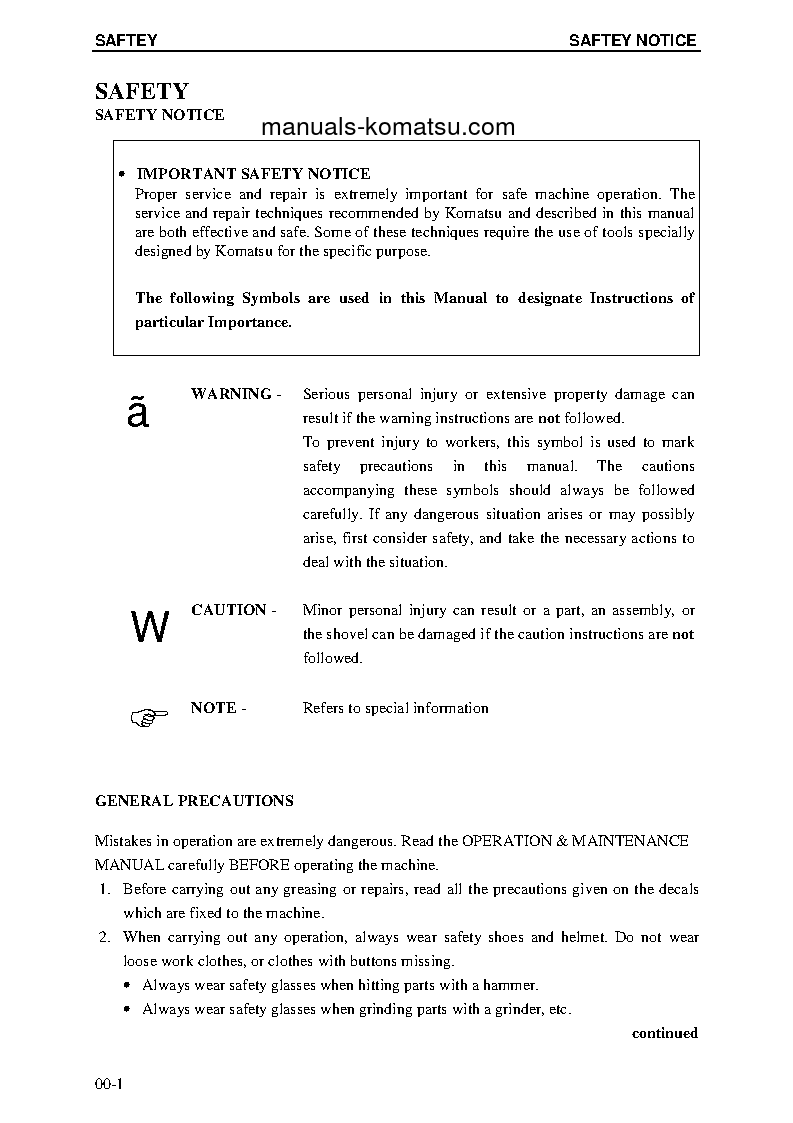 Protected: PC4000-6(DEU) S/N 08172 Shop (repair) manual (English)