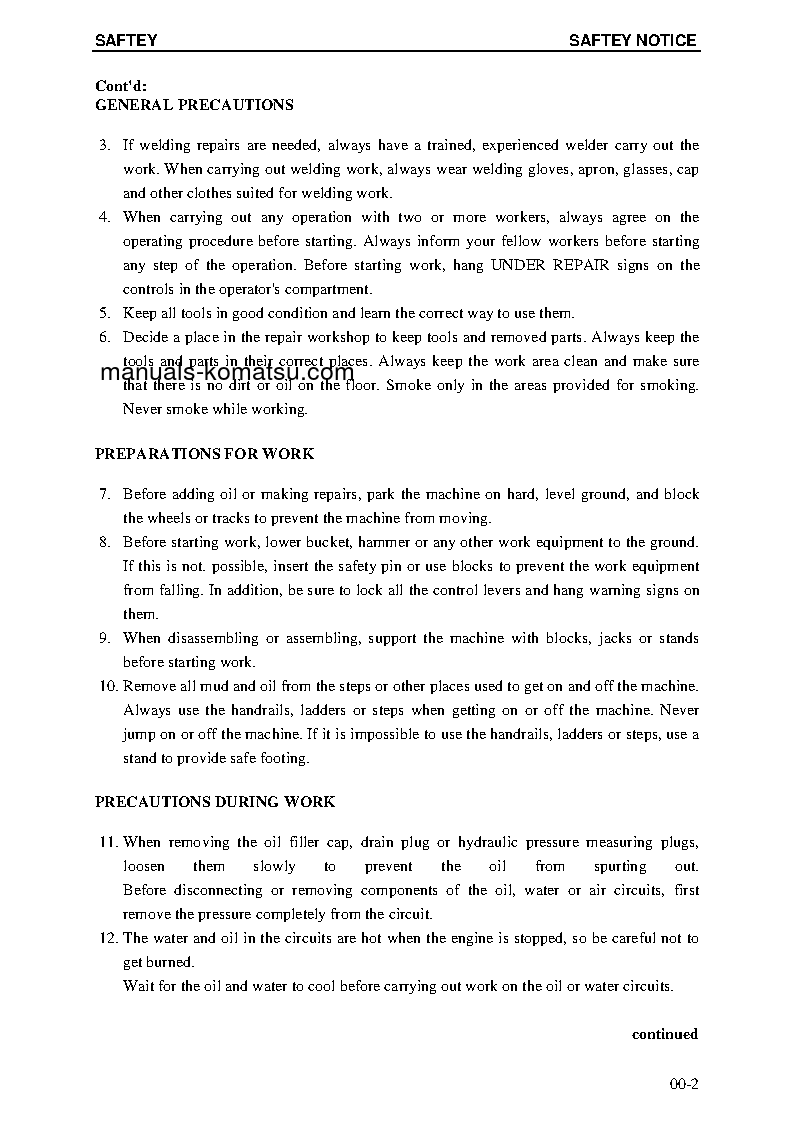 Protected: PC4000-6(DEU) S/N 08172 Shop (repair) manual (English)