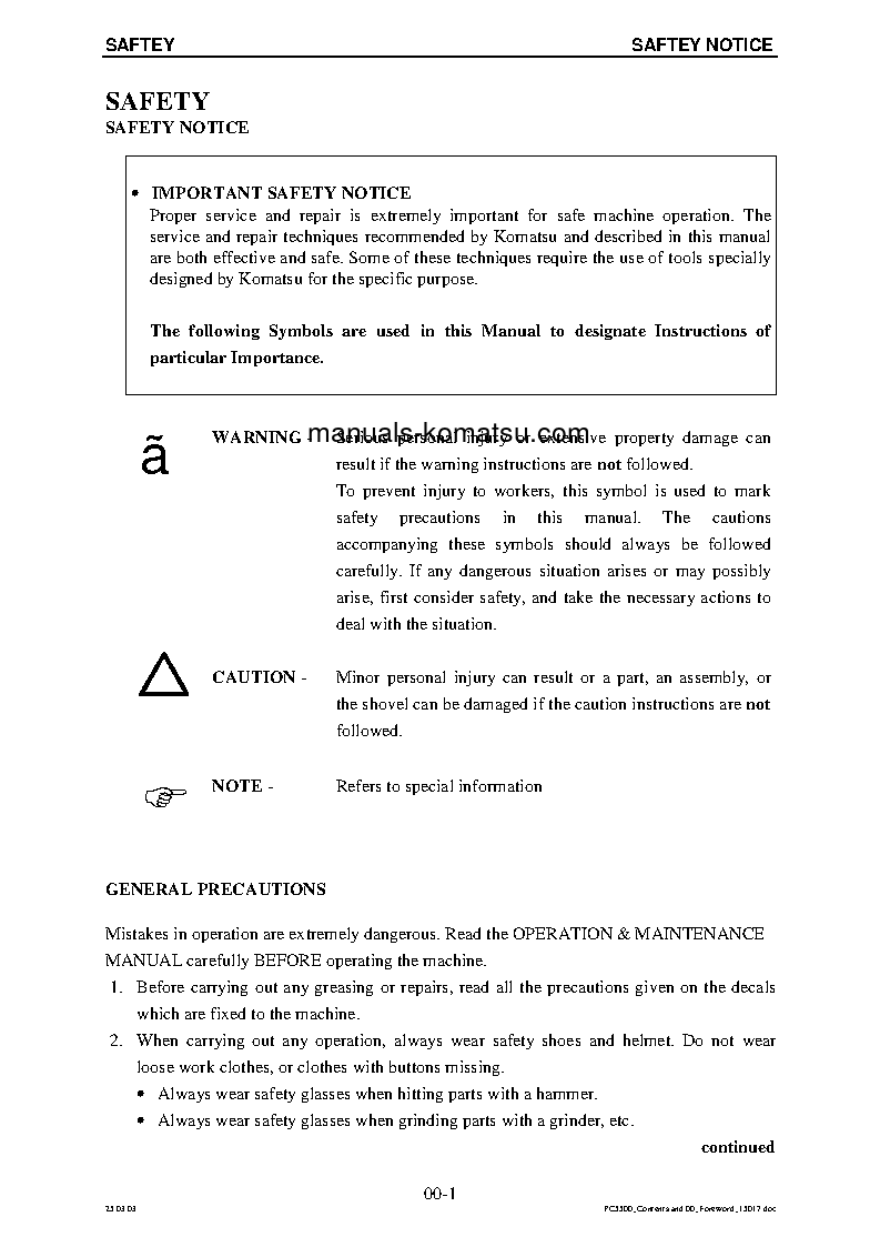Protected: PC5500-6(DEU) S/N 15018 Shop (repair) manual (English)
