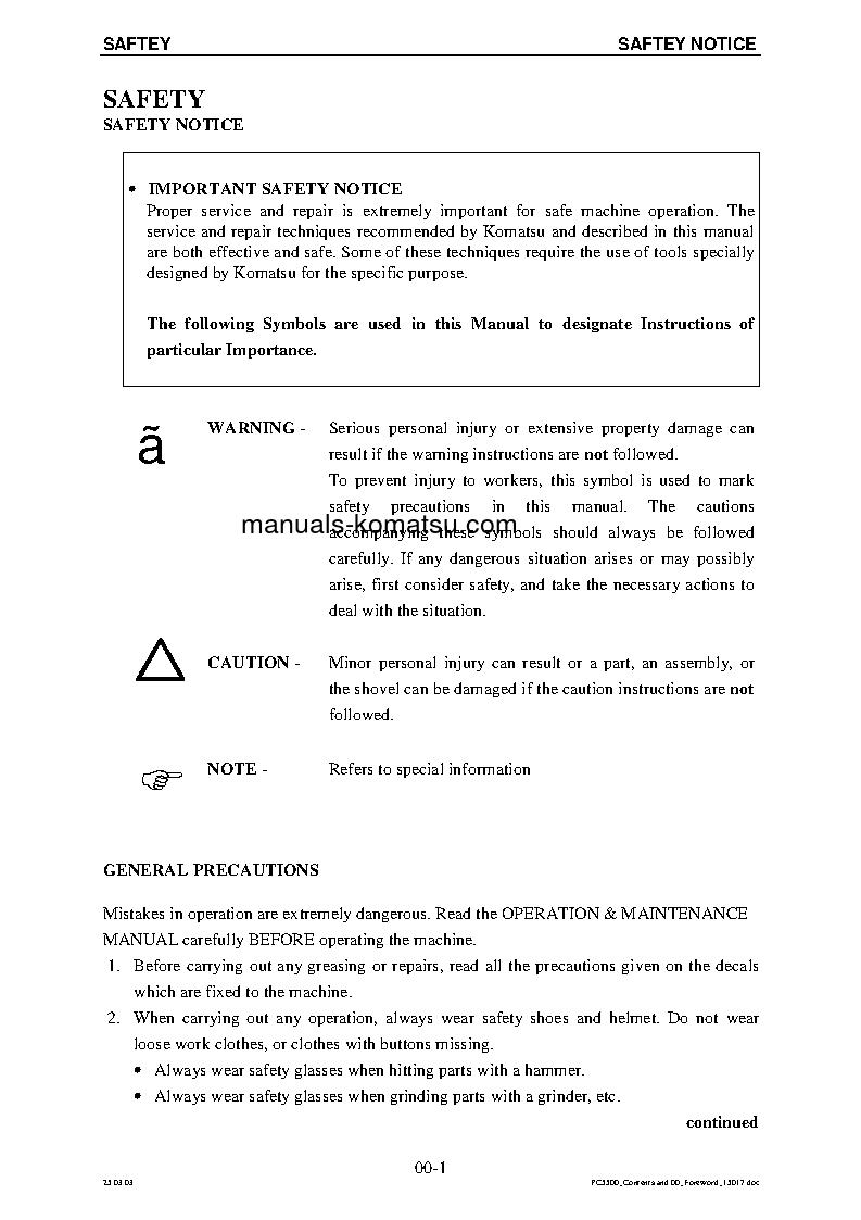 Protected: PC5500-6(DEU) S/N 15019 Shop (repair) manual (English)