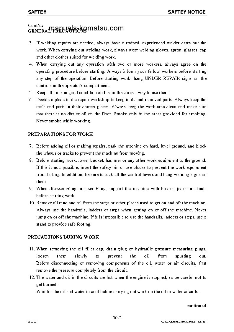 Protected: PC5500-6(DEU) S/N 15022 Shop (repair) manual (English)