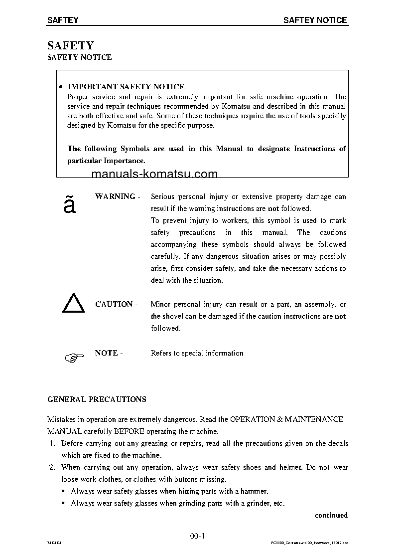 Protected: PC5500-6(DEU) S/N 15023 Shop (repair) manual (English)