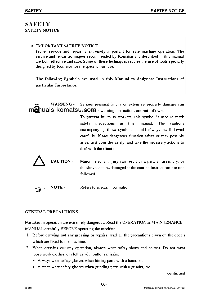 Protected: PC5500-6(DEU) S/N 15027 Shop (repair) manual (English)