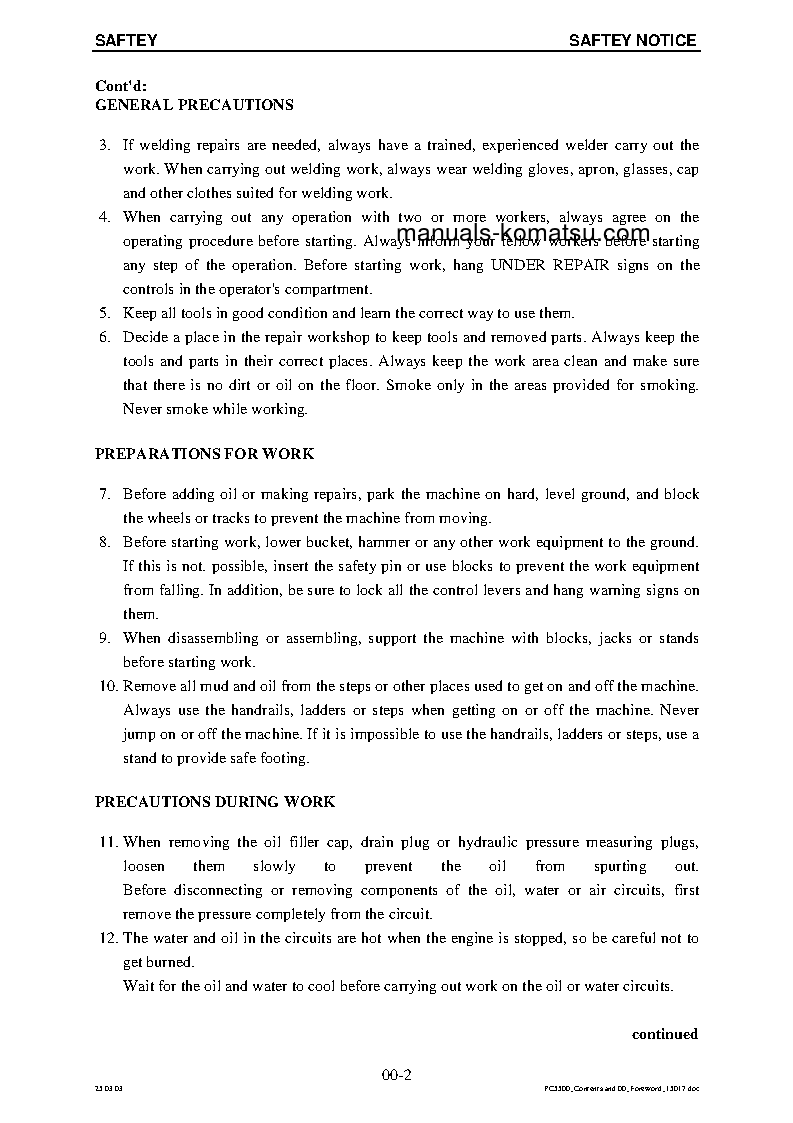 Protected: PC5500-6(DEU) S/N 15027 Shop (repair) manual (English)