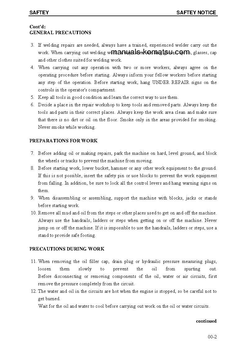 Protected: PC5500-6(DEU) S/N 15038 Shop (repair) manual (English)