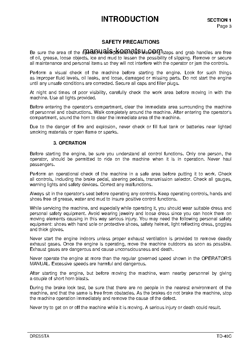 Protected: TD-40C S/N 1501-UP Shop (repair) manual (English)