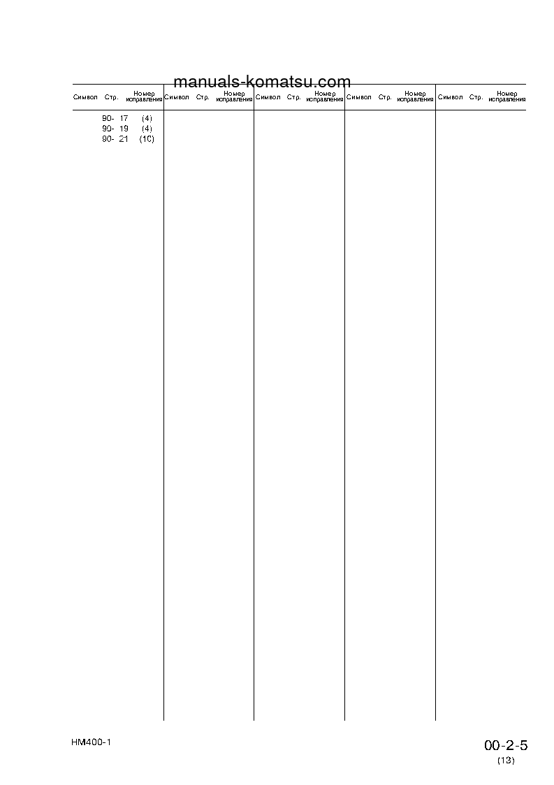 Protected: HM400-1(JPN) S/N 1001-UP Shop (repair) manual (Russian)