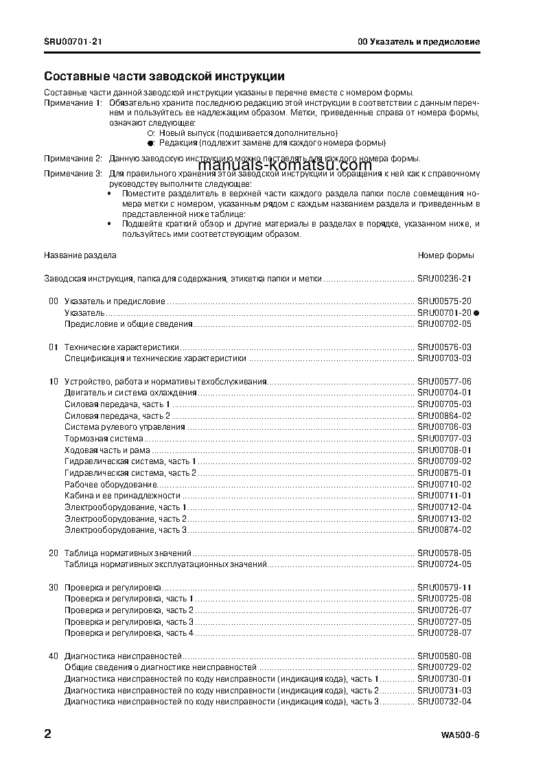 Protected: WA500-6(JPN) S/N 55001-UP Shop (repair) manual (Russian)