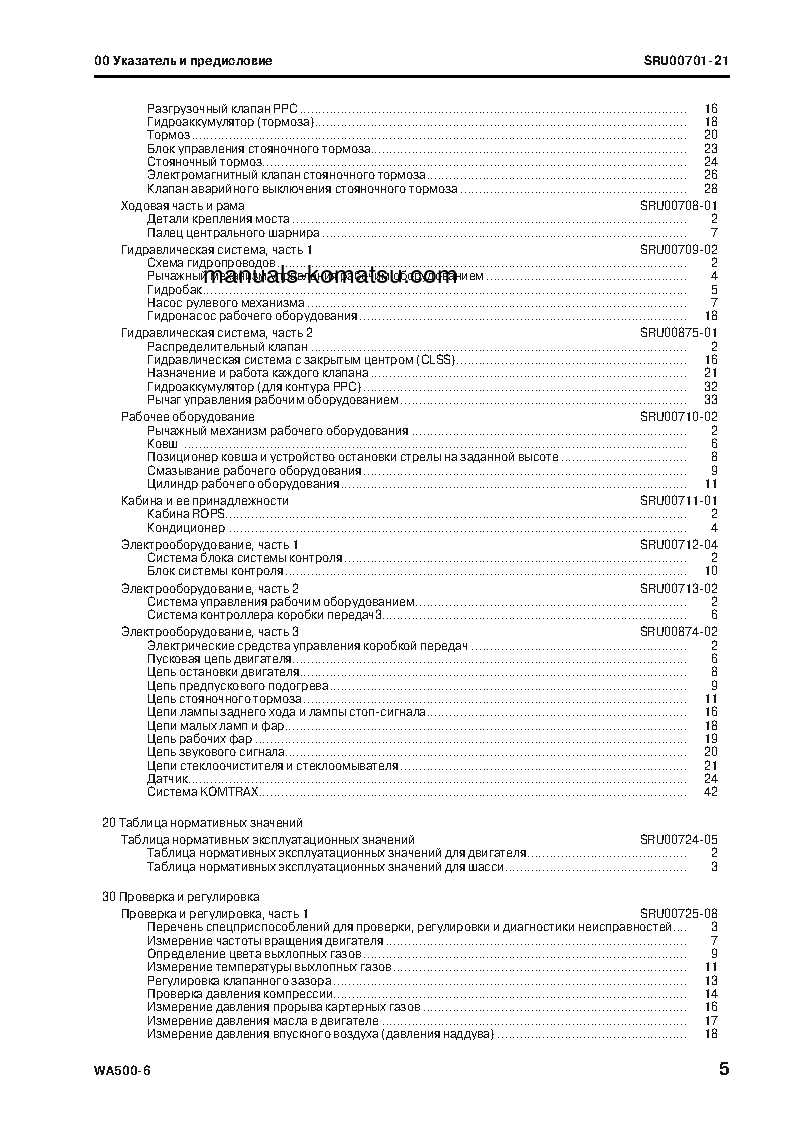 Protected: WA500-6(JPN) S/N 55001-UP Shop (repair) manual (Russian)