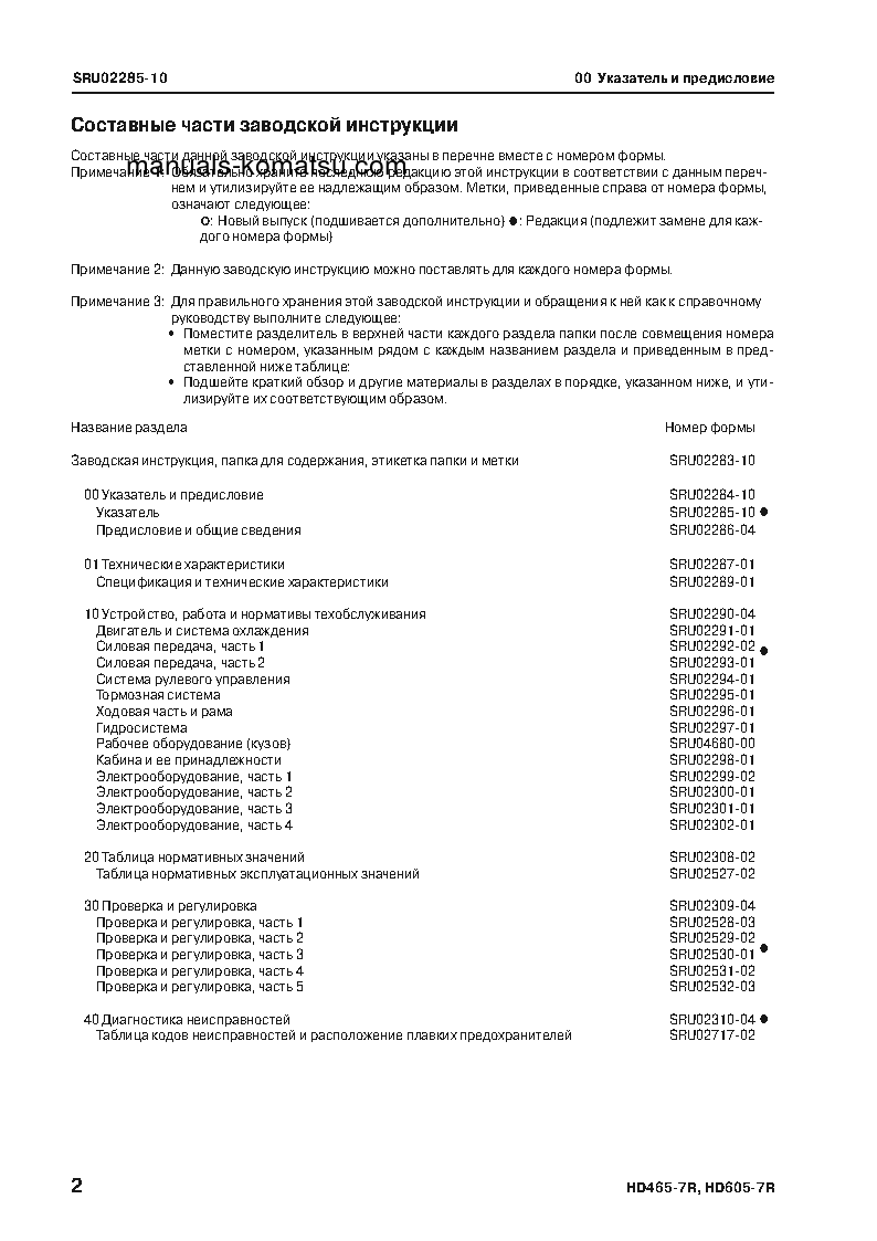 Protected: HD605-7(JPN)-W/O EGR S/N 15001-UP Shop (repair) manual (Russian)