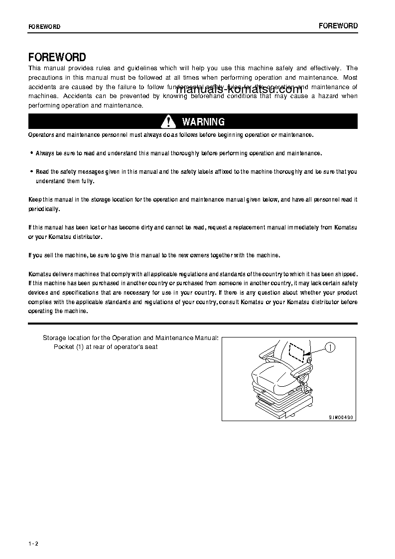 Protected: WA700-3(JPN) S/N 51001-51004 Operation manual (English)
