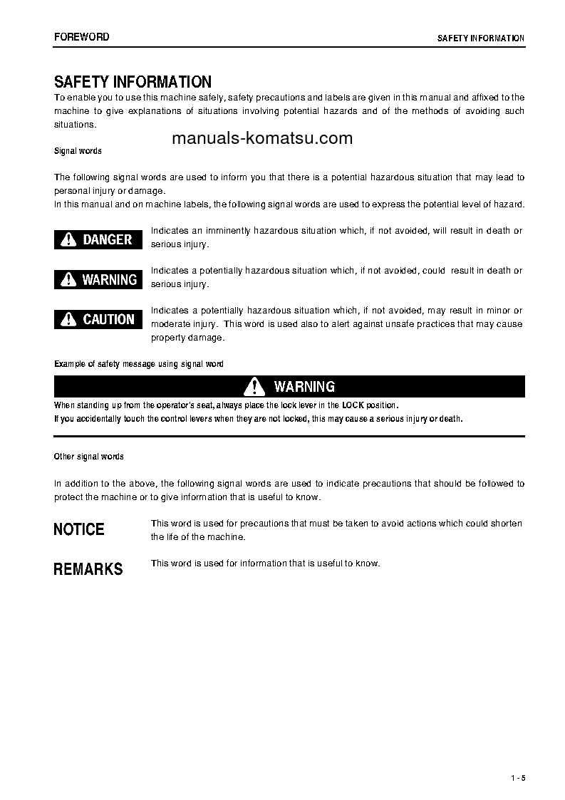 Protected: PC78US-6(JPN) S/N 6501-UP Operation manual (English)