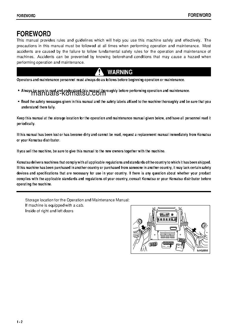 Protected: D65PX-15(JPN) S/N 67001-UP Operation manual (English)