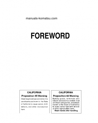 D85PX-15(JPN) S/N 1109-UP Operation manual (English)