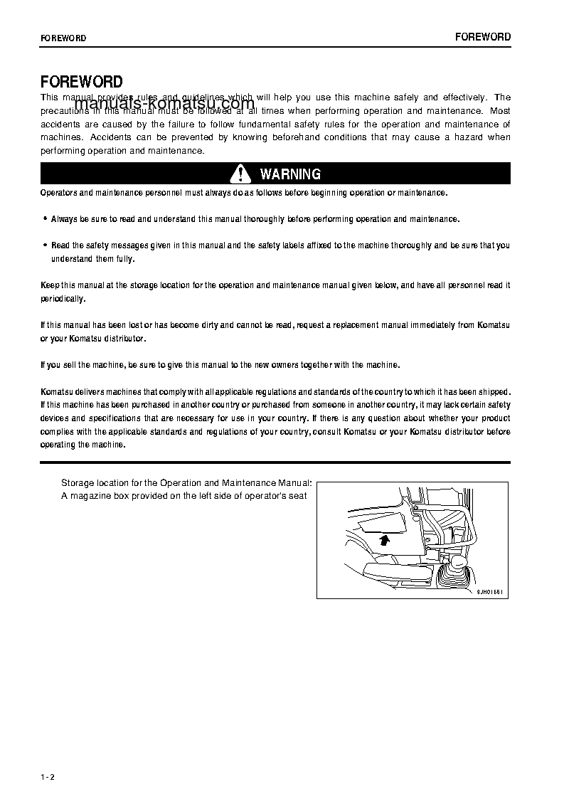 Protected: PC78MR-6(JPN) S/N 1001-1506 Operation manual (English)
