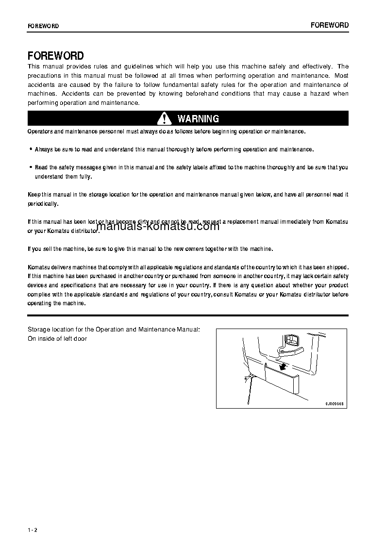 Protected: HM350-1(JPN) S/N 1126-UP Operation manual (English)