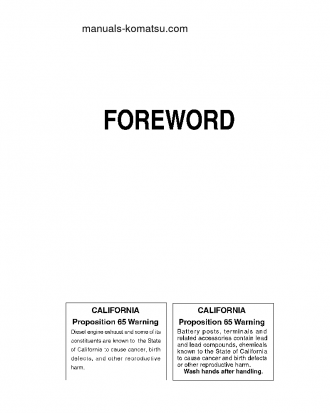 PC18MR-2(JPN) S/N 15001-UP Operation manual (English)