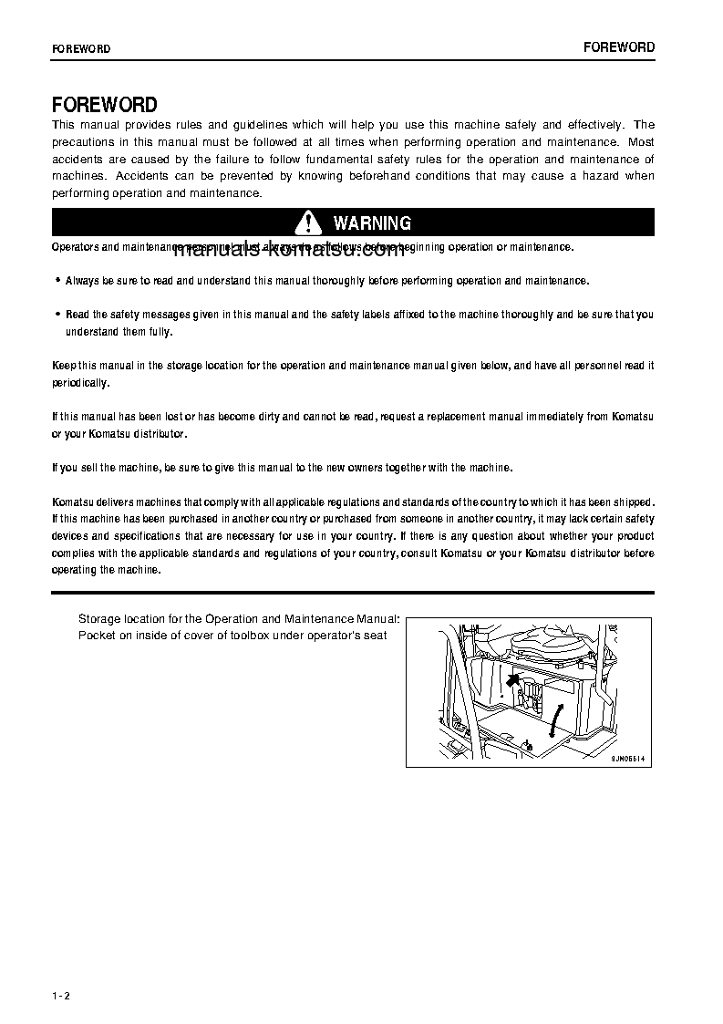 Protected: PC18MR-2(JPN) S/N 15001-UP Operation manual (English)
