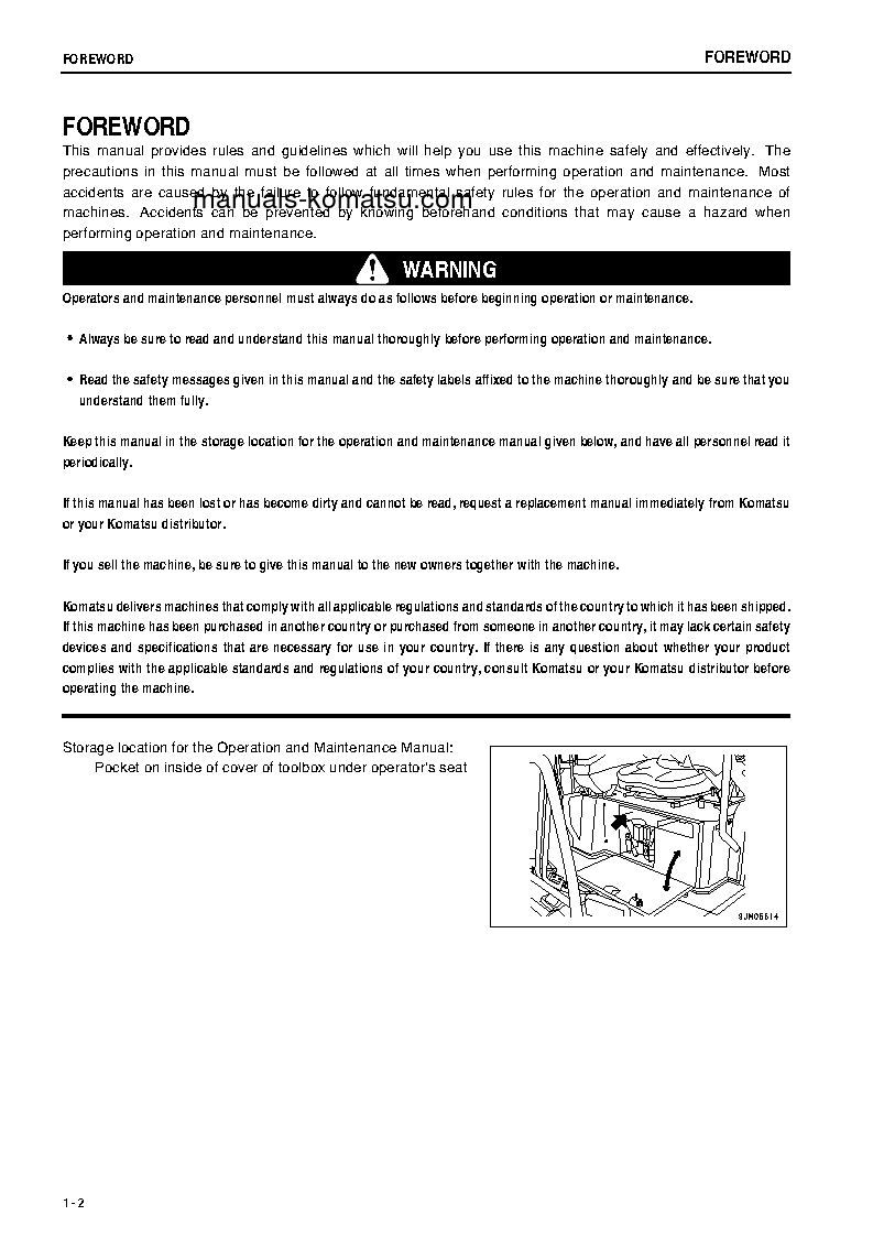 Protected: PC18MR-2(JPN)-FOR N. AMERICA S/N 15001-UP Operation manual (English)
