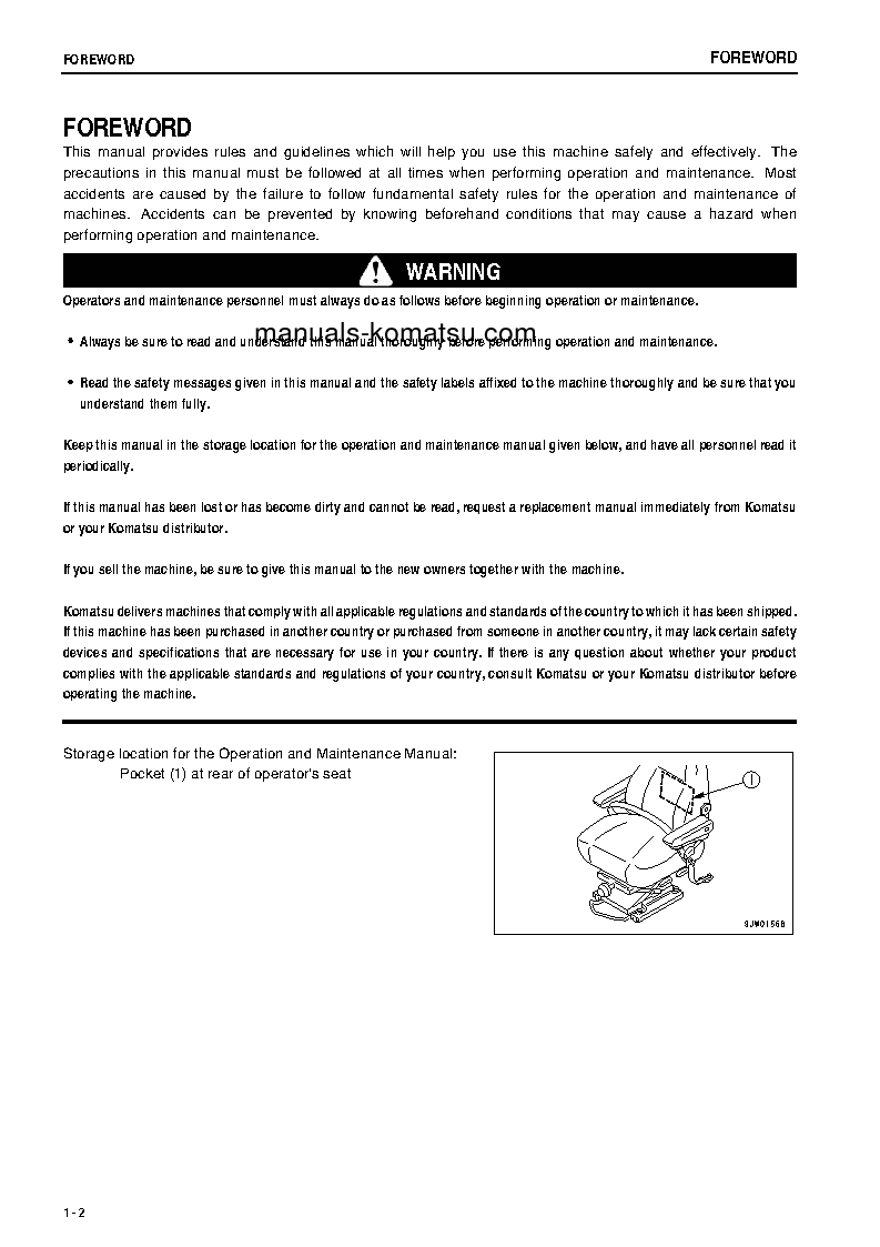 Protected: WA500-3(JPN) S/N 52380-UP Operation manual (English)