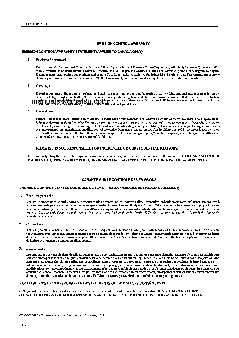 Protected: WA800-3(JPN) S/N 50009-50090 Operation manual (English)