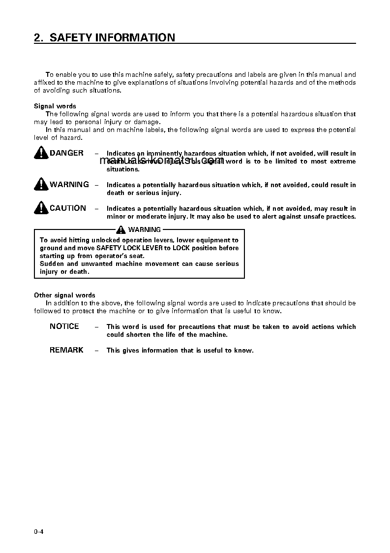 Protected: WA1200-3(JPN) S/N 50001-50056 Operation manual (English)