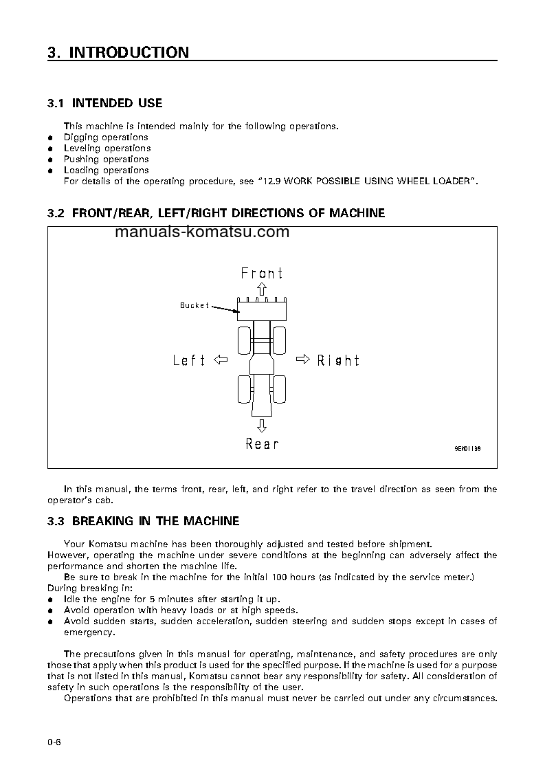 Protected: WA1200-3(JPN) S/N 50001-50056 Operation manual (English)