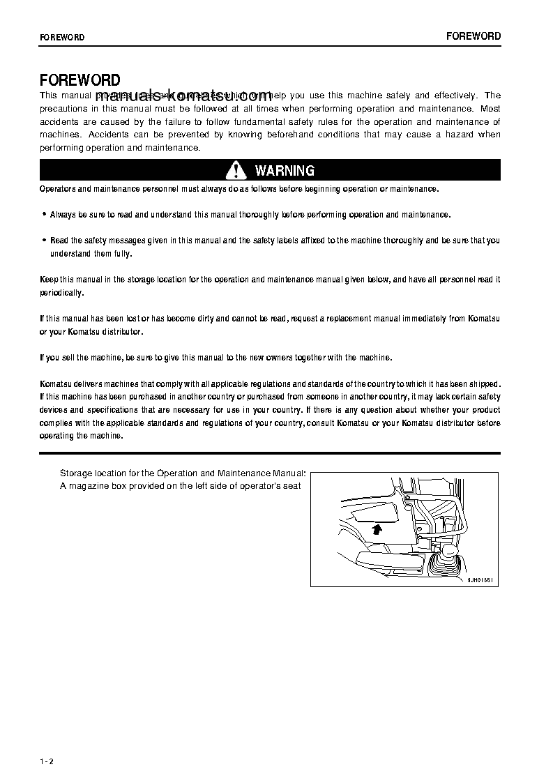 Protected: PC78US-6(JPN) S/N 7615-UP Operation manual (English)