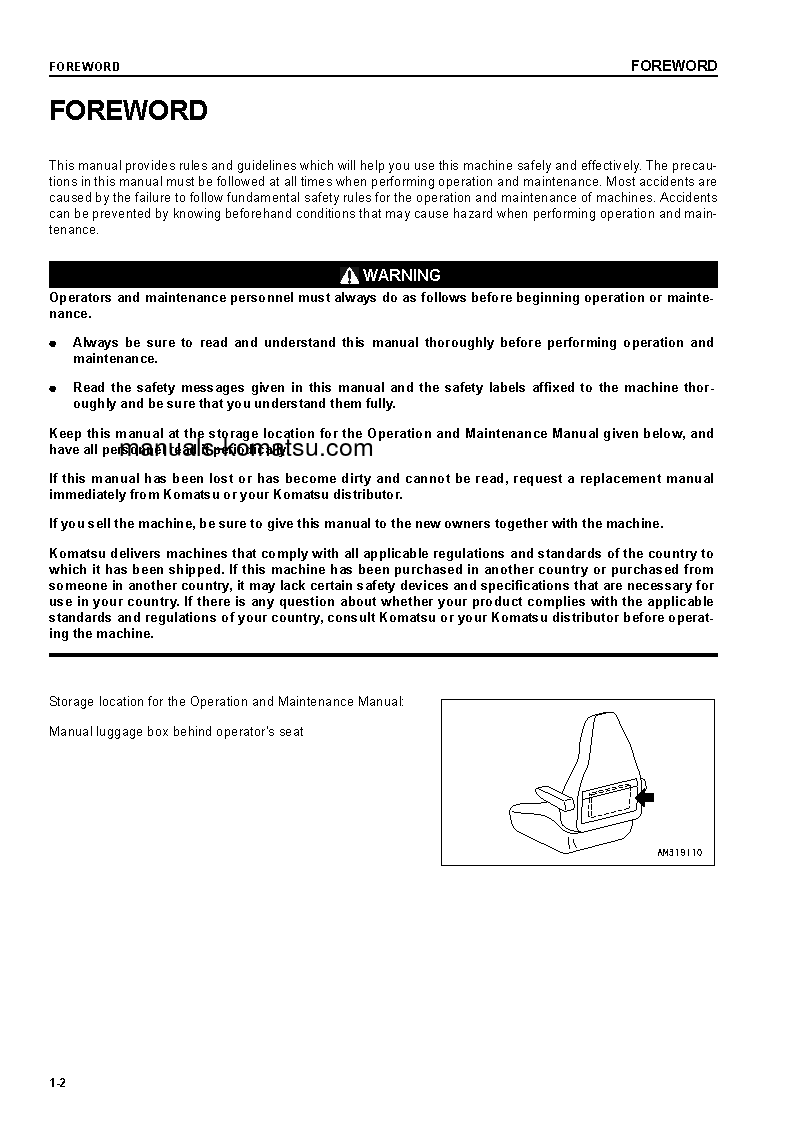 Protected: PC128UU-2(JPN) S/N 6290-UP Operation manual (English)