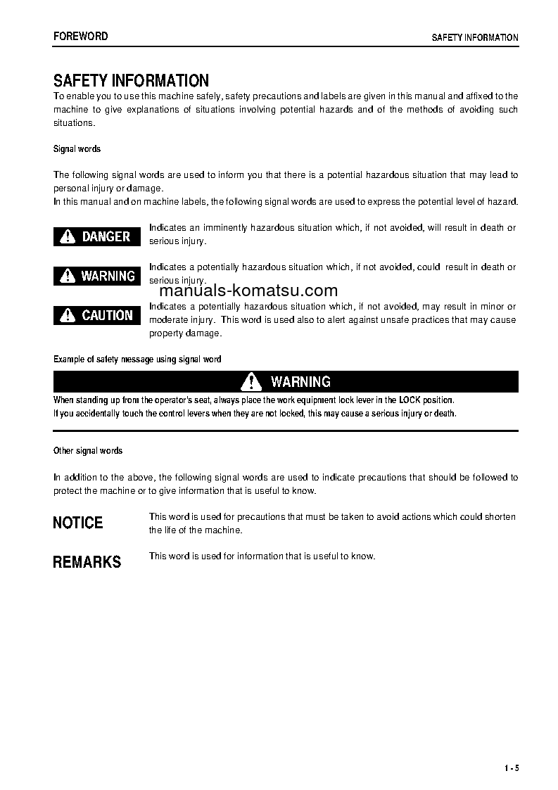 Protected: WA200PTL-5(JPN) S/N 65001-UP Operation manual (English)
