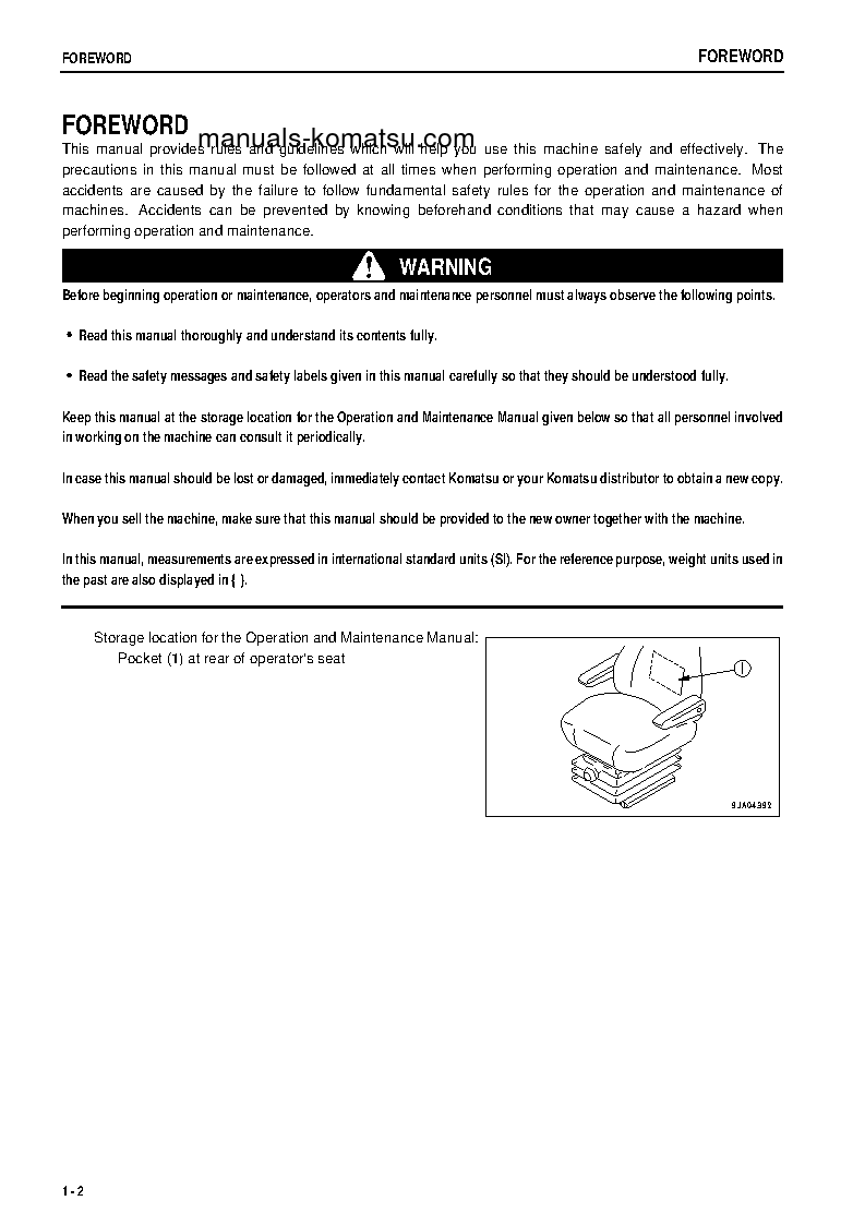 Protected: WA250-5(JPN) S/N 70025-70569 Operation manual (English)