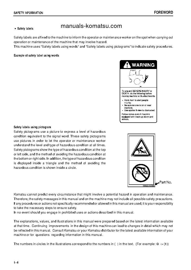 Protected: WA250-5(JPN) S/N 70025-70569 Operation manual (English)