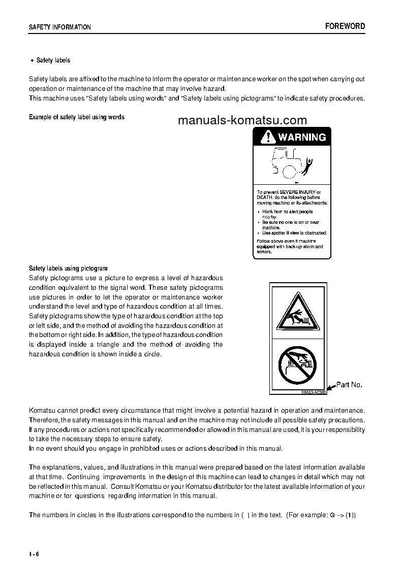 Protected: WA250PT-5(JPN) S/N 70001-70569 Operation manual (English)