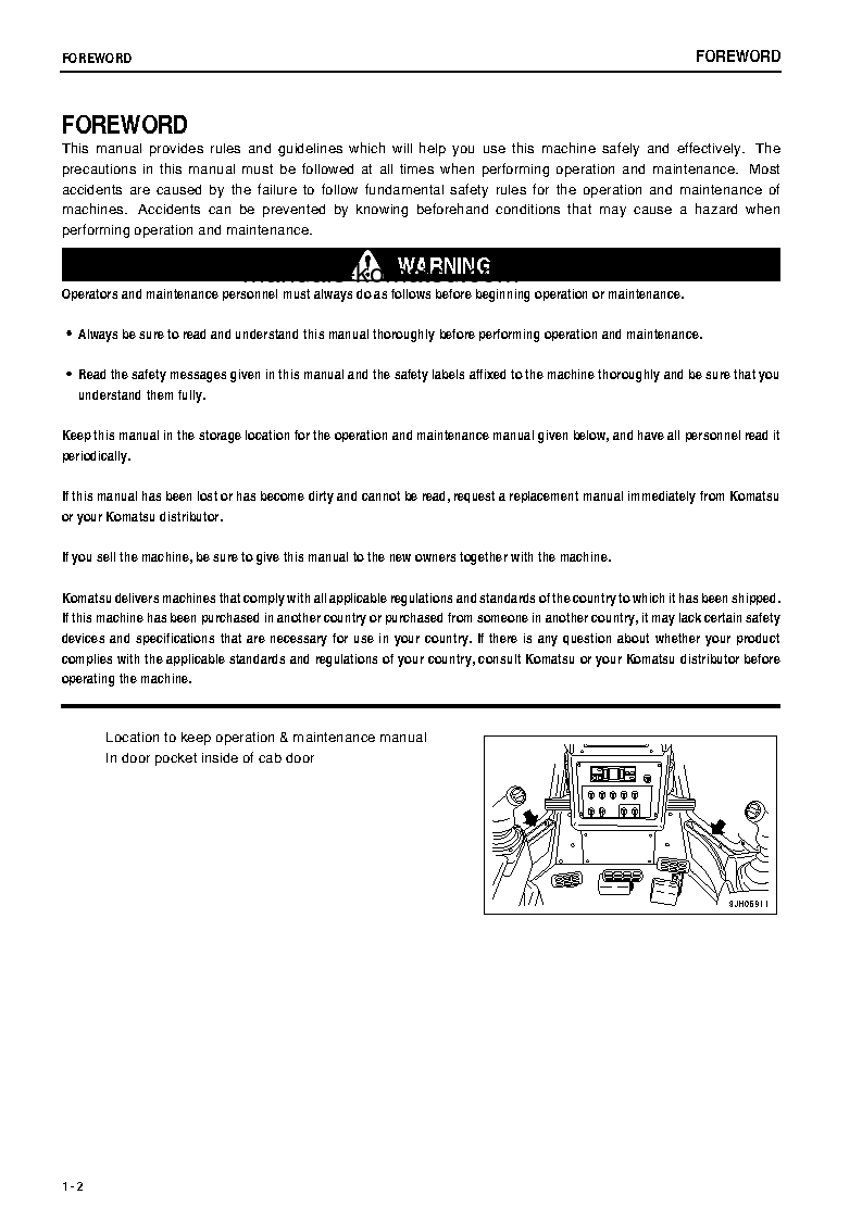 Protected: D475A-5(JPN)-SUPER DOZER S/N 20001-UP Operation manual (English)