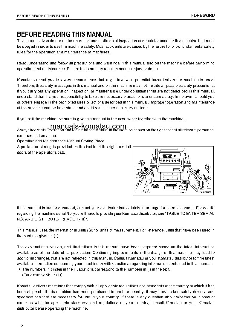 Protected: D85PX-15(JPN)-E0 S/N 1201-UP Operation manual (English)