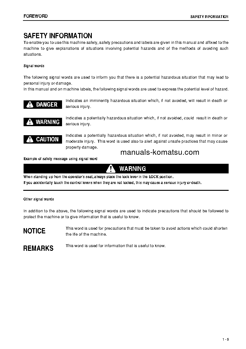 Protected: HM400-1(JPN) S/N 1001-1275 Operation manual (English)