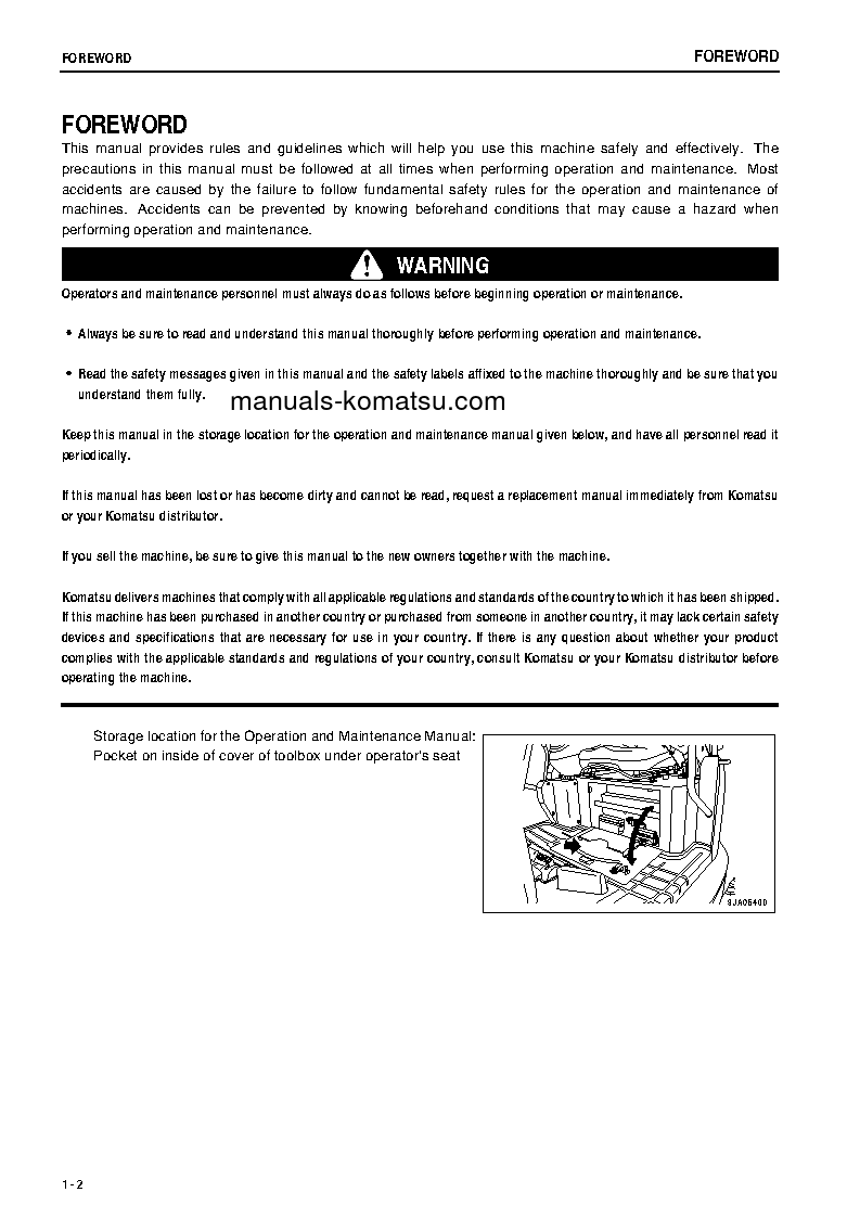 Protected: PC27MR-2(JPN)-FOR CAB S/N 15001-17901 Operation manual (English)