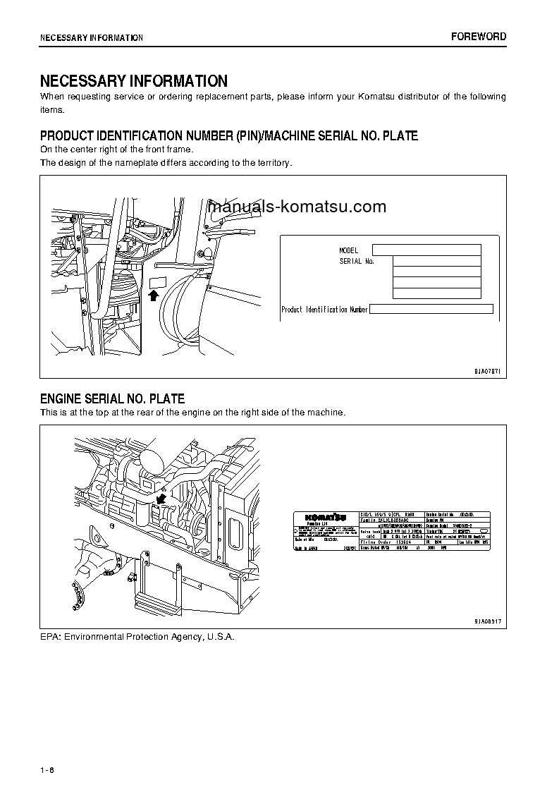 Protected: WA430-6(JPN)-FOR N. AMERICA S/N 65001-65569 Operation manual (English)